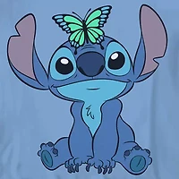 Little & Big Kid Girls Crew Neck Short Sleeve Regular Fit Lilo Stitch Graphic T-Shirt