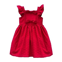 Blueberi Boulevard Little & Big Kid Girls Sleeveless Flutter Sleeve A-Line Dress