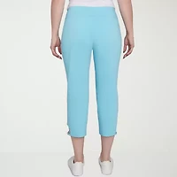 Hearts Of Palm Womens Straight Mid Rise Capri Pant
