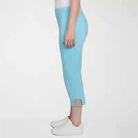 Hearts Of Palm Womens Straight Mid Rise Capri Pant