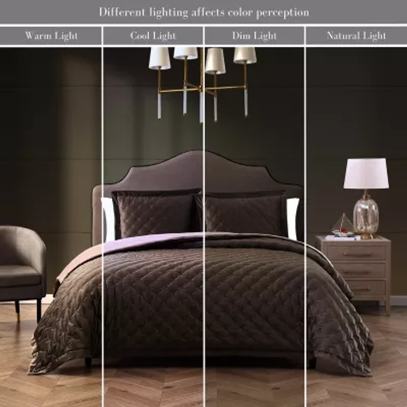 Bebejan Velvet 3-pc. Midweight Reversible Comforter Set