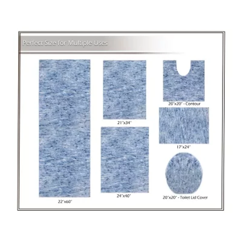 Home Weavers Inc Cloud Comfort Bath Rug 17x24