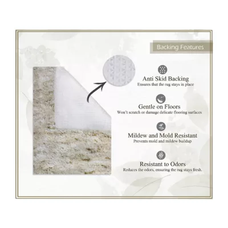 Home Weavers Inc Cloud Comfort Bath Rug 2pc 1721 Rug