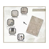 Home Weavers Inc Cloud Comfort Bath Rug 2pc 1721 Rug