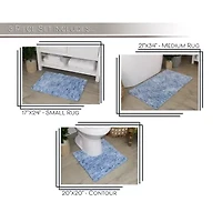 Home Weavers Inc Cloud Comfort Bath Rug Pc