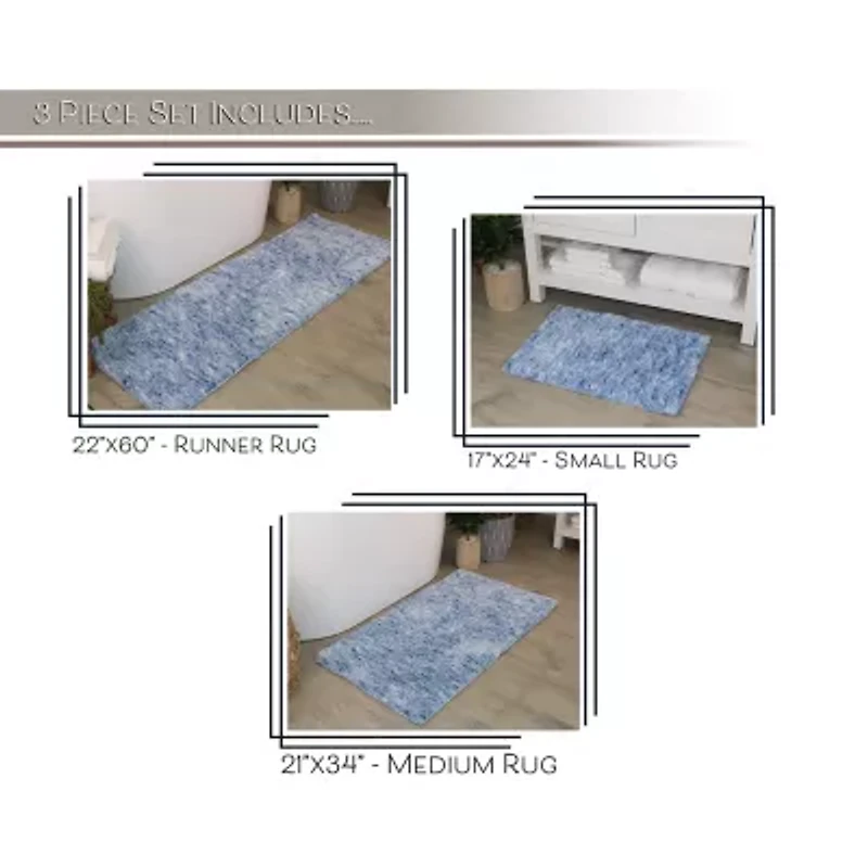 Home Weavers Inc Cloud Comfort Bath Rug Pc