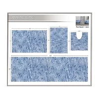 Home Weavers Inc Cloud Comfort Bath Rug 4 Pc