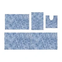 Home Weavers Inc Cloud Comfort Bath Rug 4 Pc