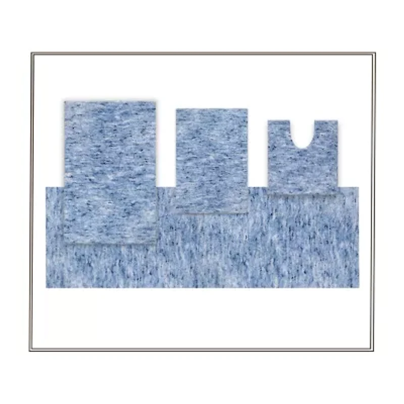 Home Weavers Inc Cloud Comfort Bath Rug 4 Pc