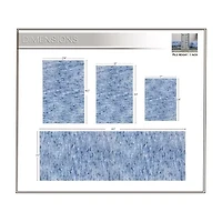 Home Weavers Inc Cloud Comfort Bath Rug 4 Pc