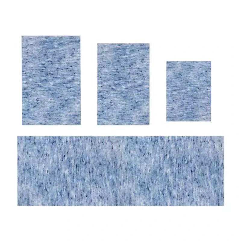 Home Weavers Inc Cloud Comfort Bath Rug 4 Pc