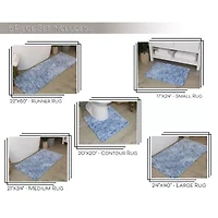 Home Weavers Inc Cloud Comfort Bath Rug 5 Pc
