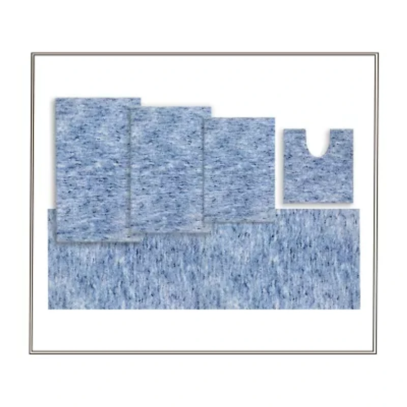Home Weavers Inc Cloud Comfort Bath Rug 5 Pc