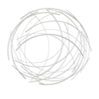 Cheungs Silver Abstract Round Metal Wall Art