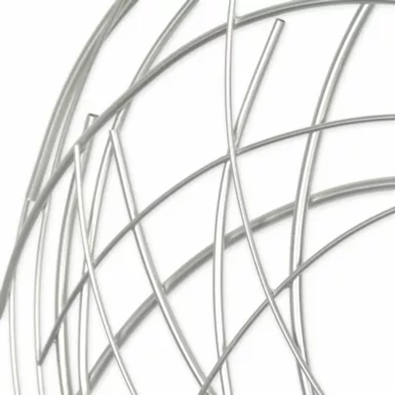 Cheungs Silver Abstract Round Metal Wall Art