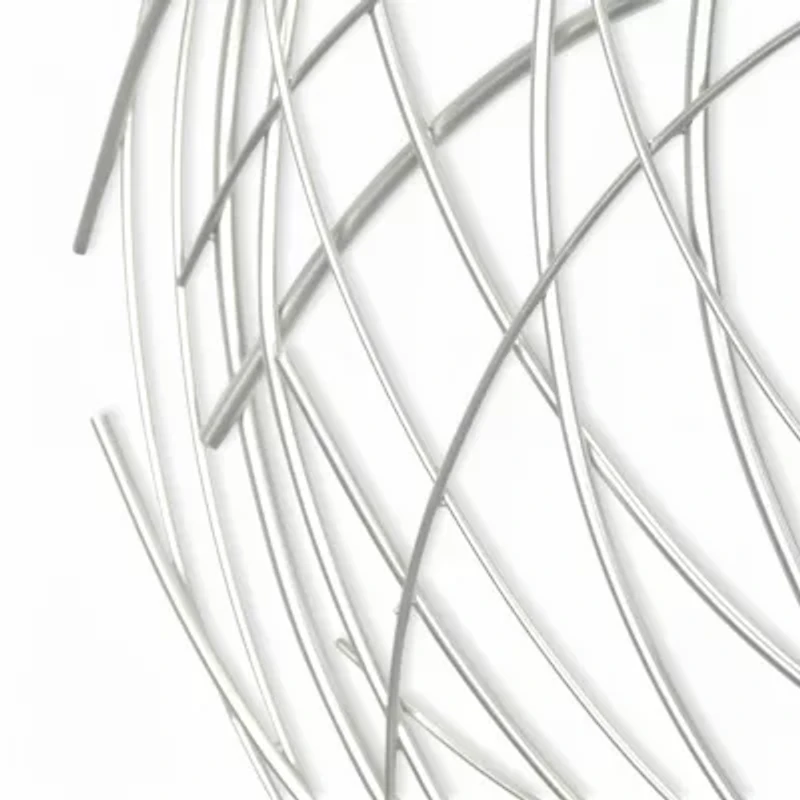 Cheungs Silver Abstract Round Metal Wall Art