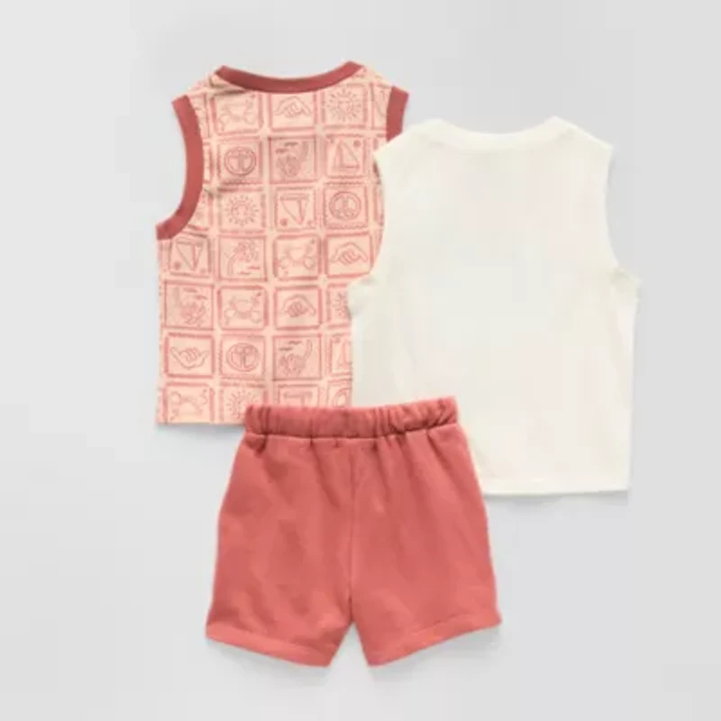 Little Stitch Baby Boys 3-pc. Short Set