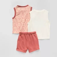 Little Stitch Baby Boys 3-pc. Short Set