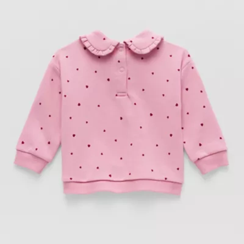 Okie Dokie Baby Girls Long Sleeve Sweatshirt