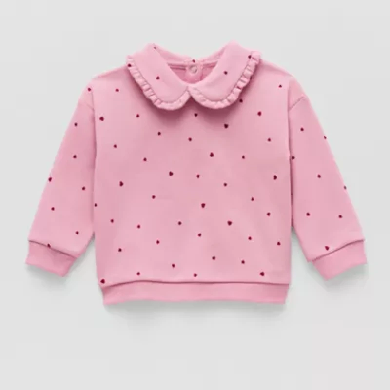 Okie Dokie Baby Girls Long Sleeve Sweatshirt