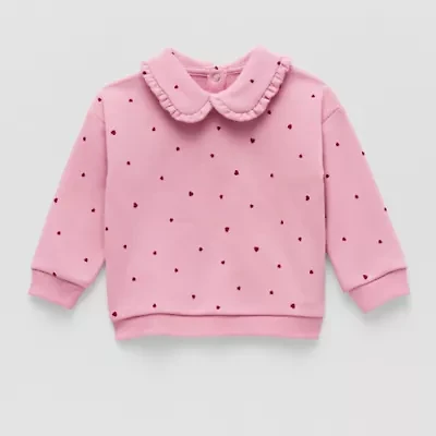 Okie Dokie Baby Girls Long Sleeve Sweatshirt