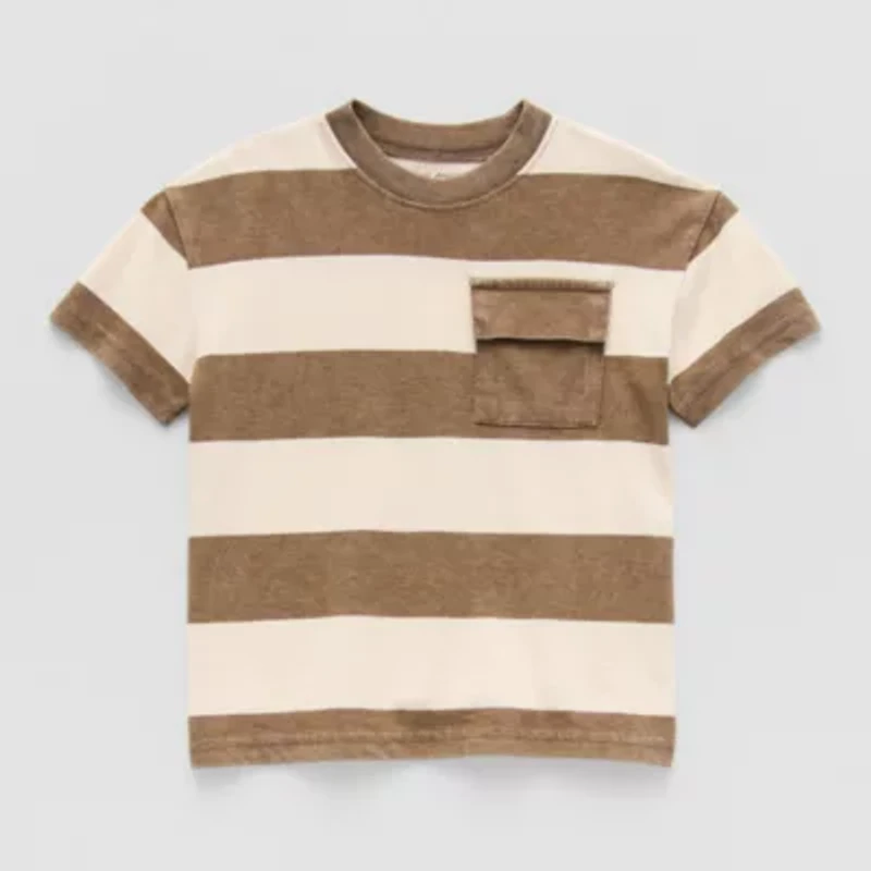 Okie Dokie Toddler & Little Boys Crew Neck Short Sleeve T-Shirt