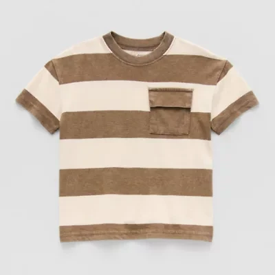Okie Dokie Toddler & Little Boys Crew Neck Short Sleeve T-Shirt