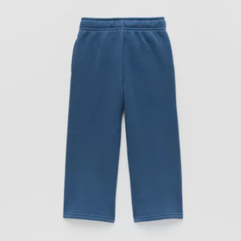 Okie Dokie Toddler & Little Boys Fleece Wide Leg Regular Fit Pull-On Pant