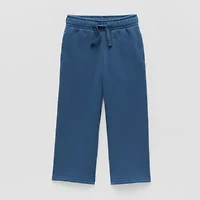 Okie Dokie Toddler & Little Boys Fleece Wide Leg Regular Fit Pull-On Pant