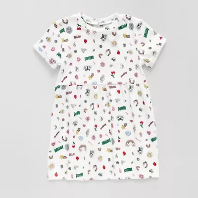 Okie Dokie Toddler & Little Girls Short Sleeve A-Line Dress