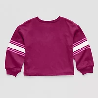 Okie Dokie Active Toddler & Little Girls Round Neck Long Sleeve Graphic T-Shirt