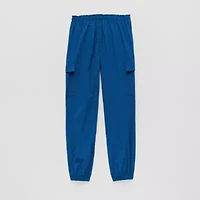 Xersion Little & Big Kid Girls High Rise Cinched Active Cargo Pant