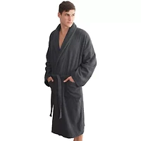 Linum Home Textiles Herringbone Weave Bathrobe Unisex Adult Long Sleeve Length Robe