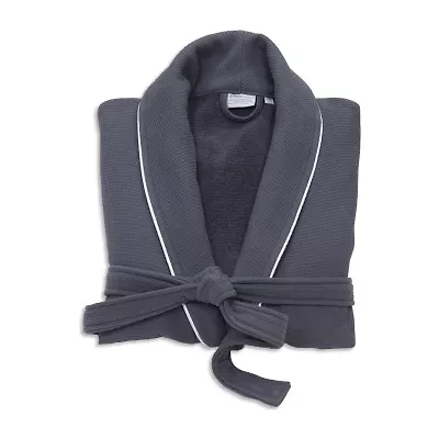 Linum Home Textiles Waffle Terry Bathrobe Unisex Adult Long Sleeve Length Robe