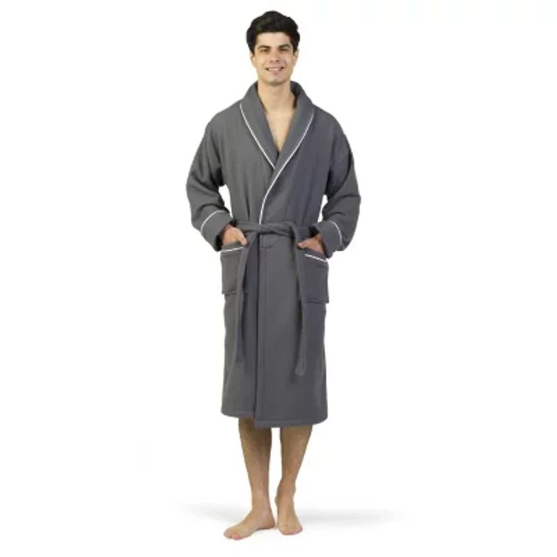 Linum Home Textiles Waffle Terry Bathrobe Unisex Adult Long Sleeve Length Robe
