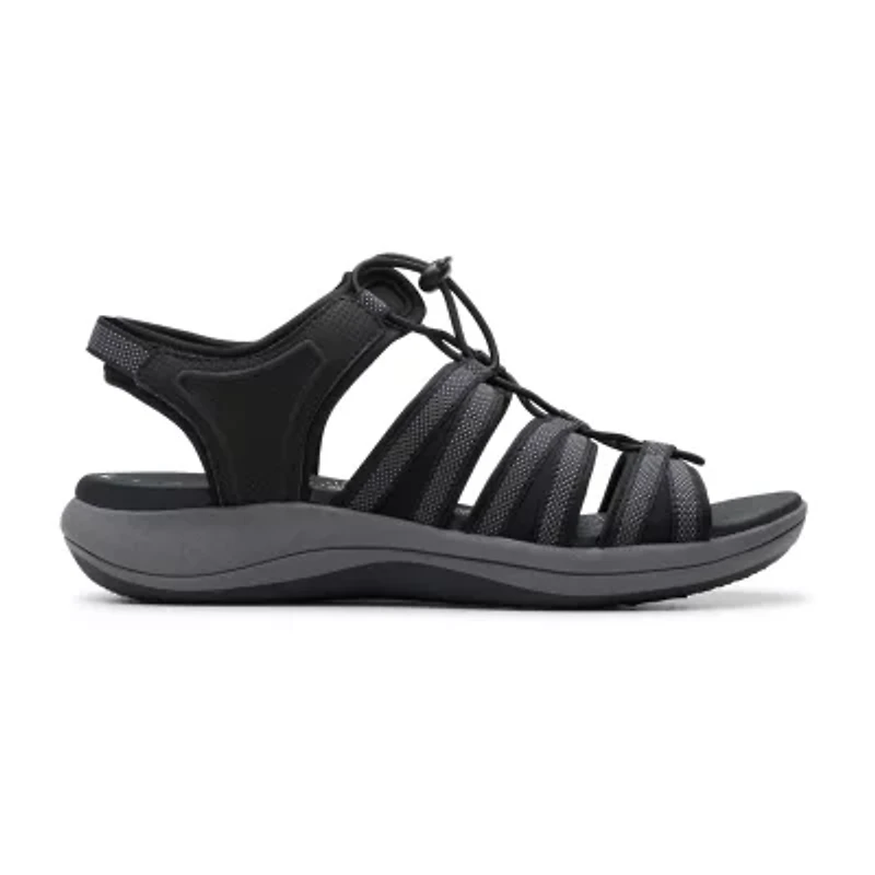 Clarks Cloudsteppers Womens Mira Mabel Adjustable Strap Flat Sandals
