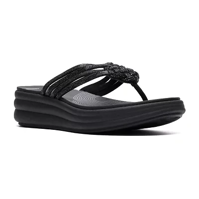 Clarks Cloudsteppers Womens Drift Gem Wedge Sandals