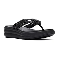 Clarks Cloudsteppers Womens Drift Gem Wedge Sandals