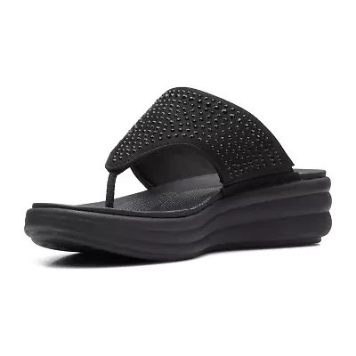 Clarks Cloudsteppers Womens Drift Jaunt Wedge Sandals