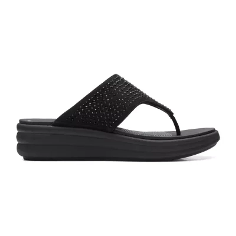 Clarks Cloudsteppers Womens Drift Jaunt Wedge Sandals