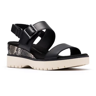 Clarks Womens Diaz Rose Wedge Sandals