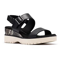 Clarks Womens Diaz Rose Wedge Sandals