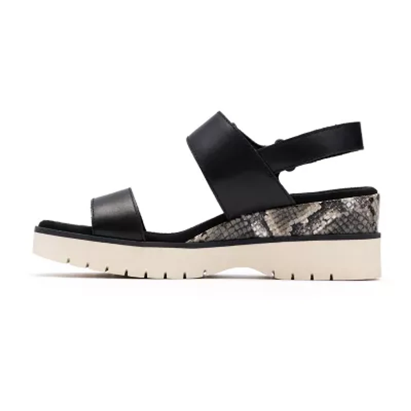 Clarks Womens Diaz Rose Wedge Sandals