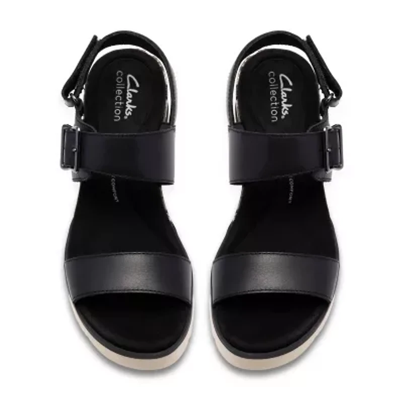 Clarks Womens Diaz Rose Wedge Sandals