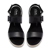 Clarks Womens Diaz Rose Wedge Sandals