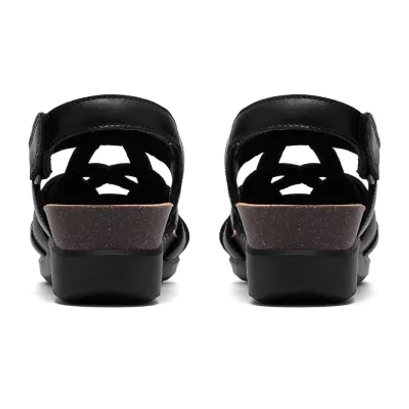 Clarks Womens Calenne Gracie Wedge Sandals