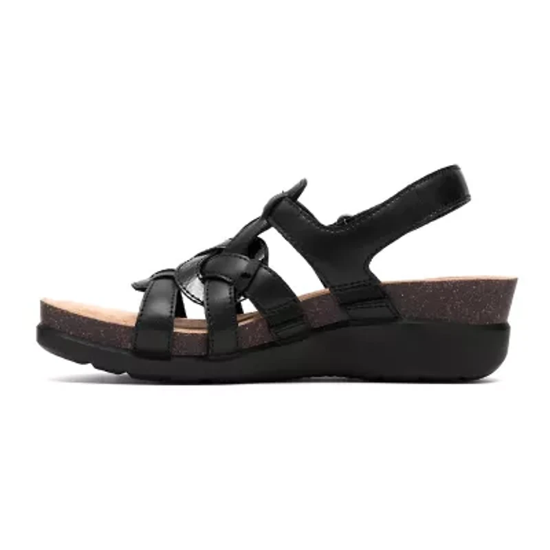 Clarks Womens Calenne Gracie Wedge Sandals