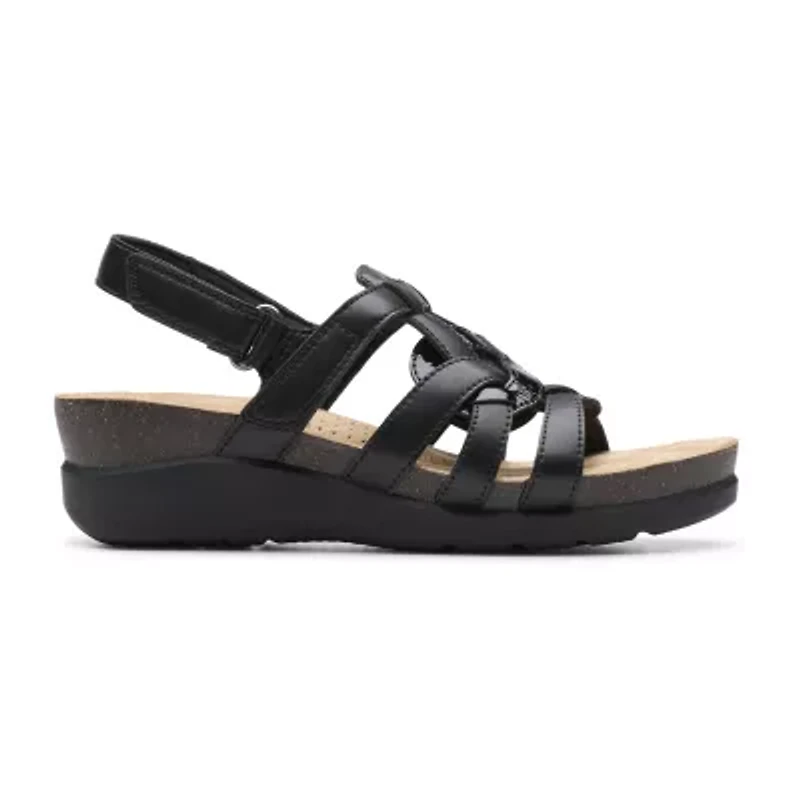 Clarks Womens Calenne Gracie Wedge Sandals