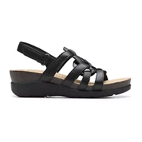 Clarks Womens Calenne Gracie Wedge Sandals