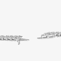 Womens White Diamond 14K Gold 16 Inch Tennis Necklace